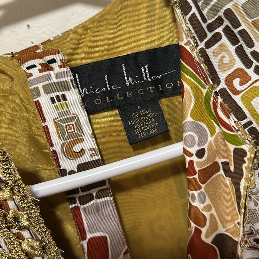 Nicole Miller size p 100% silk dress - Picture 5 of 5